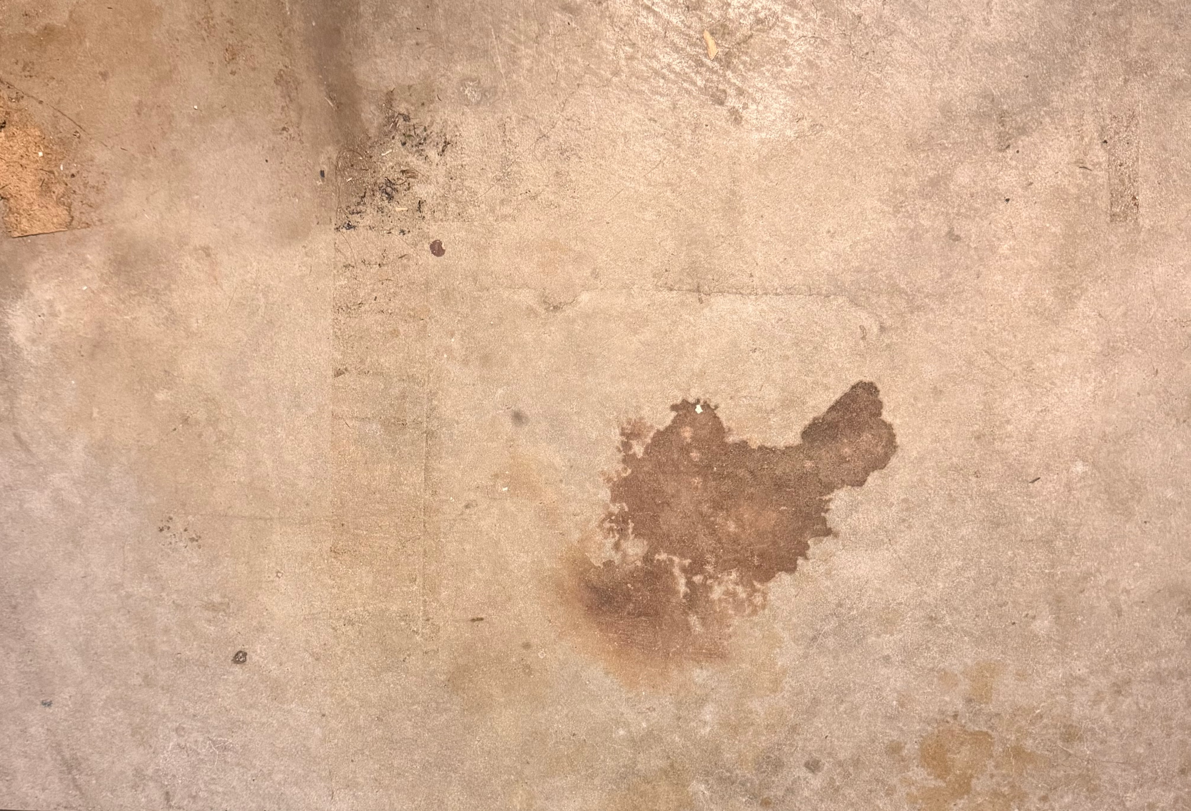 The original stain — the spill on the floor that started it all