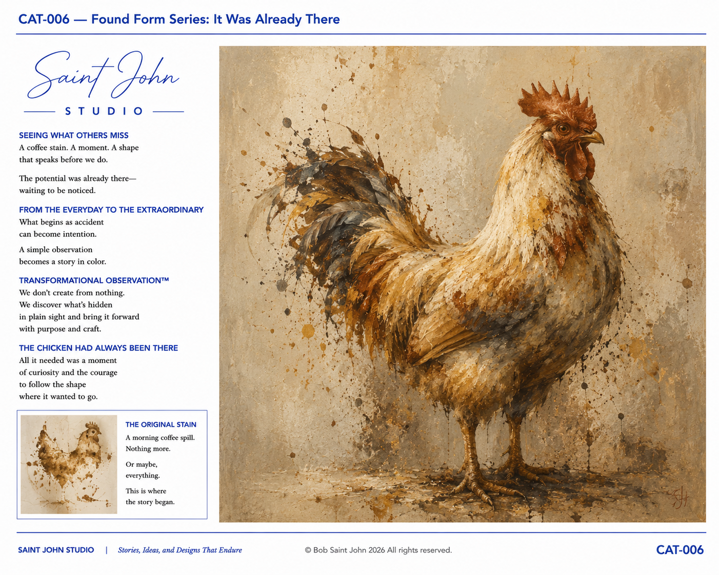 CAT-006 Found Form chicken painting case study