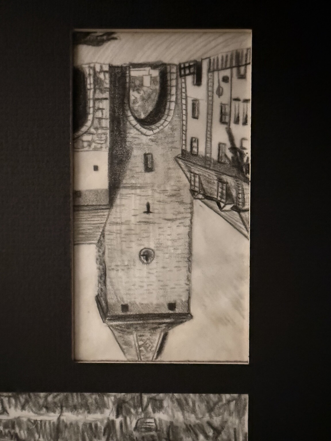 Second vertical Portsmouth architectural pencil study